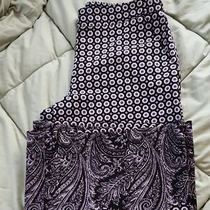 New York & Company Black and White Geometric Pant